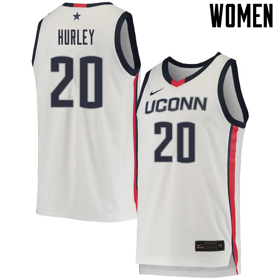 2021 Women #20 Andrew Hurley Uconn Huskies College Basketball Jerseys Sale-White